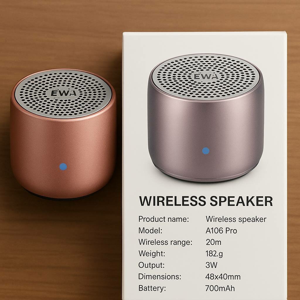 Мини-колонка EWA A120, Bluetooth, оригинальная, с аккумулятором