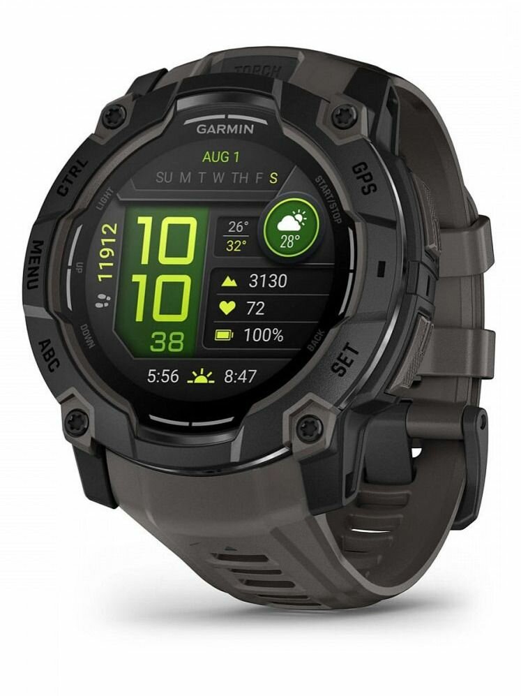 Умные часы Garmin Instinct 3 50 mm AMOLED Black 010-03020-00