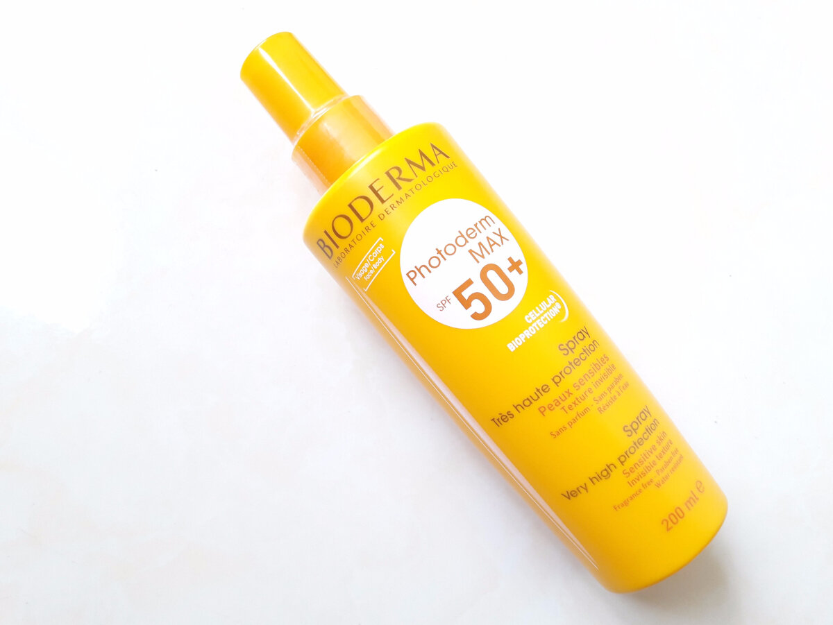Изображение BIODERMA Photoderm MAX SPF50+ Солнцезащитный спрей для тела, позволяет достичь идеального загара, 200 мл