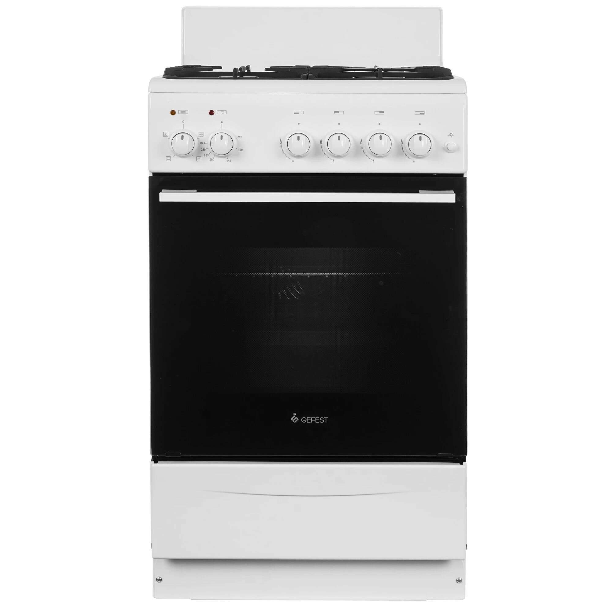Плита Gefest 5102-01, комбинированная, 4 газовые конфорки, белый