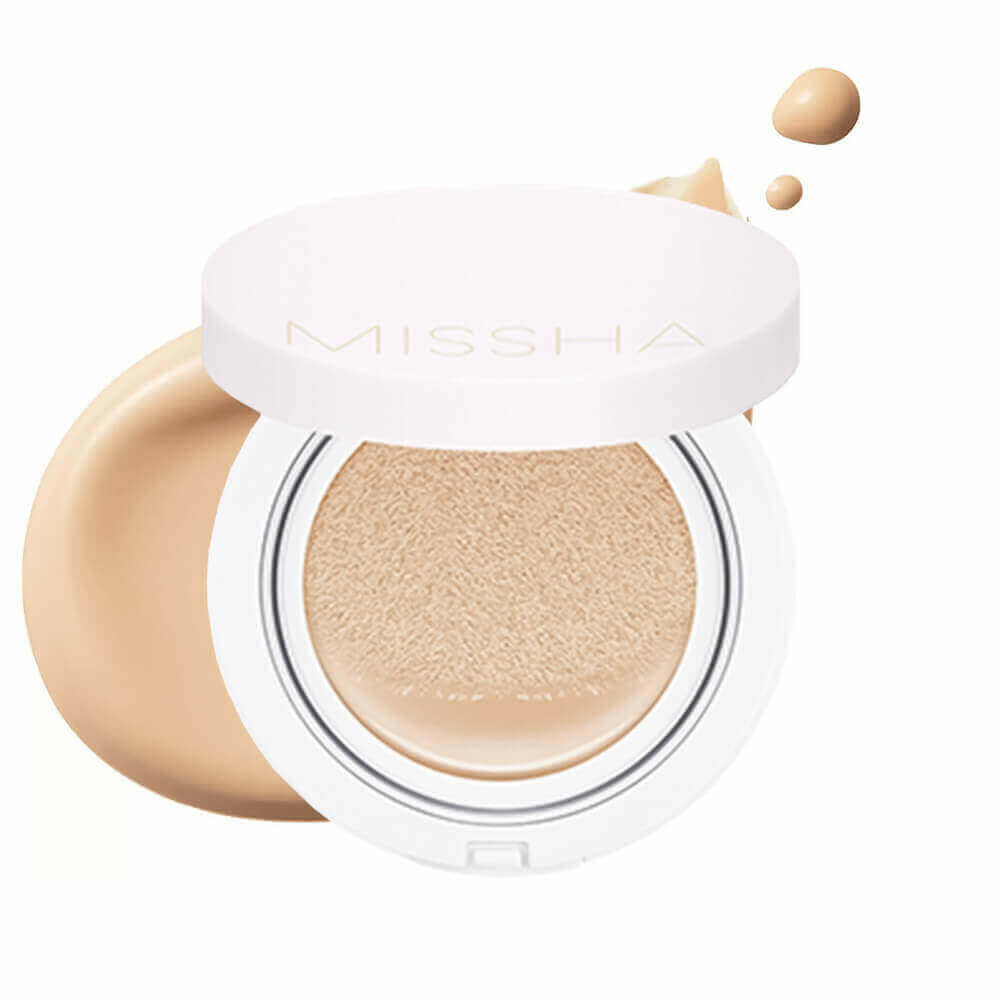 Тональный кушон Missha M Magic Cushion Cover Lasting SPF50+ PA+++ 21 Светлый бежевый
