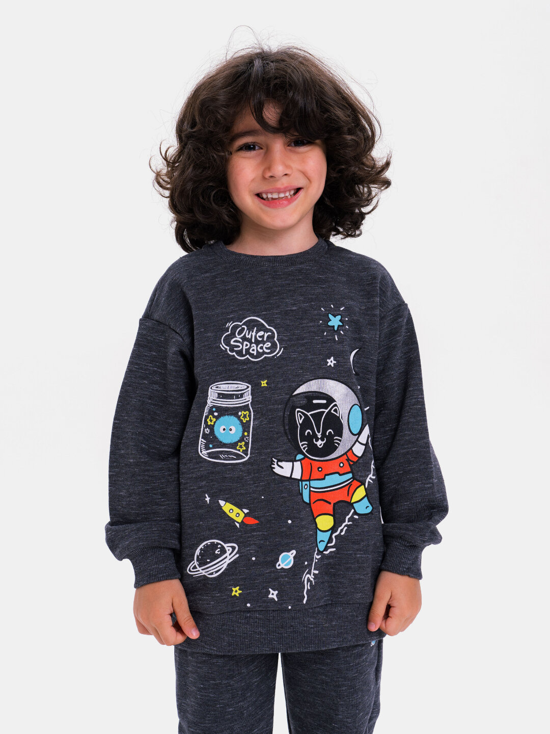 Толстовка neo, размер 110, черный — фото 1