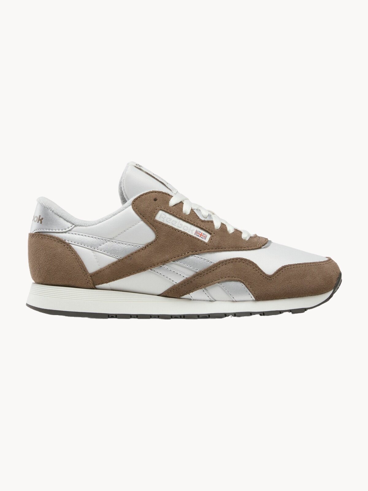 Кроссовки Reebok Classic Nylon, размер 11,5 US, коричневый/серый/белый