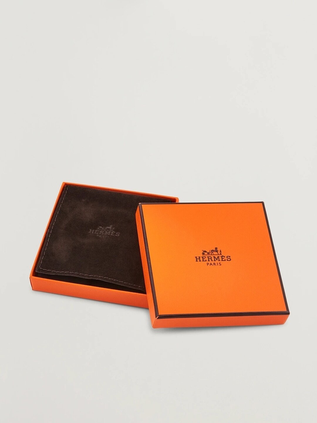 Жесткий браслет Hermes, размер 21 см, размер one size, черный — фото 1