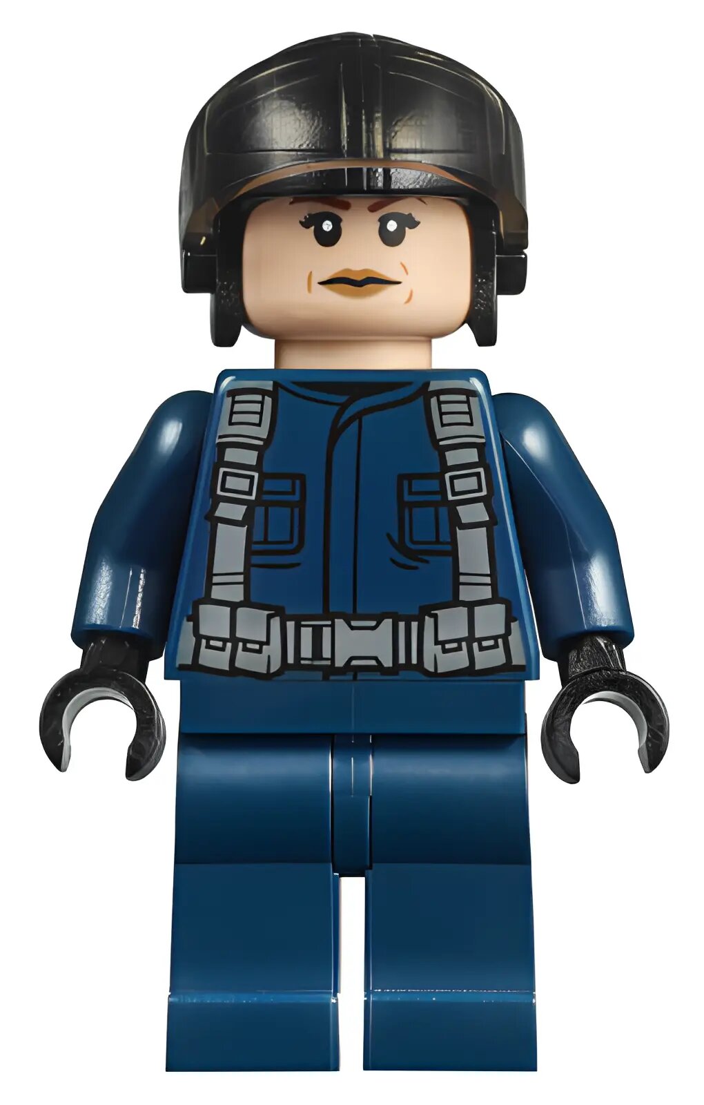 Минифигурка Lego ACU Pilot - Female, Black Aviator Cap, Light Nougat Head jw038 U