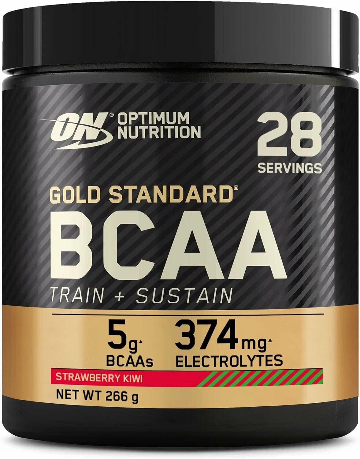 Аминокислотный комплекс Optimum Nutrition Gold Standard BCAA Train + Sustain, 266g, raspberry pomegranate, 28 порций