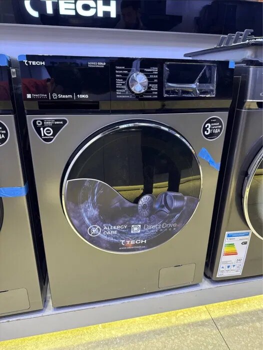 Стиральная машина 7 TECH Series 7WM4S1280GSS1, вертикальная загрузка, 12 программ, 8кг — фото 1