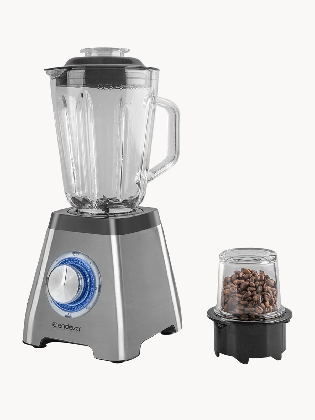 Блендер ENDEVER "SIGMA-211", 1400Вт, 5 скоростей, LED-подсветка, импульсный режим