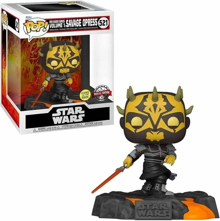Фигурки Funko Pop - Коллекционная фигурка STAR WARS Savage Opress светится в темноте - Фанко 521