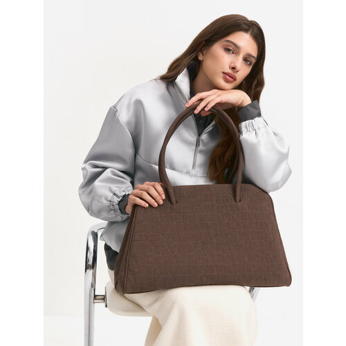 Сумка тоут nstc.moscow, фактура гладкая, черный