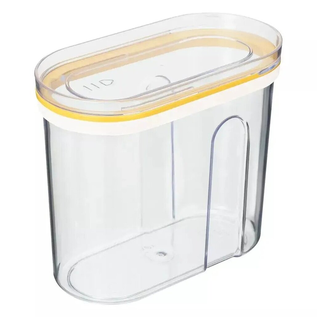 Контейнер Phibo для сыпучих продуктов со слайдер-крышкой 075 л пластик желтый