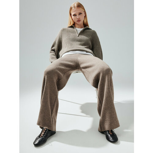фото Брюки befree women smart, размер xl/170, серо-бежевый