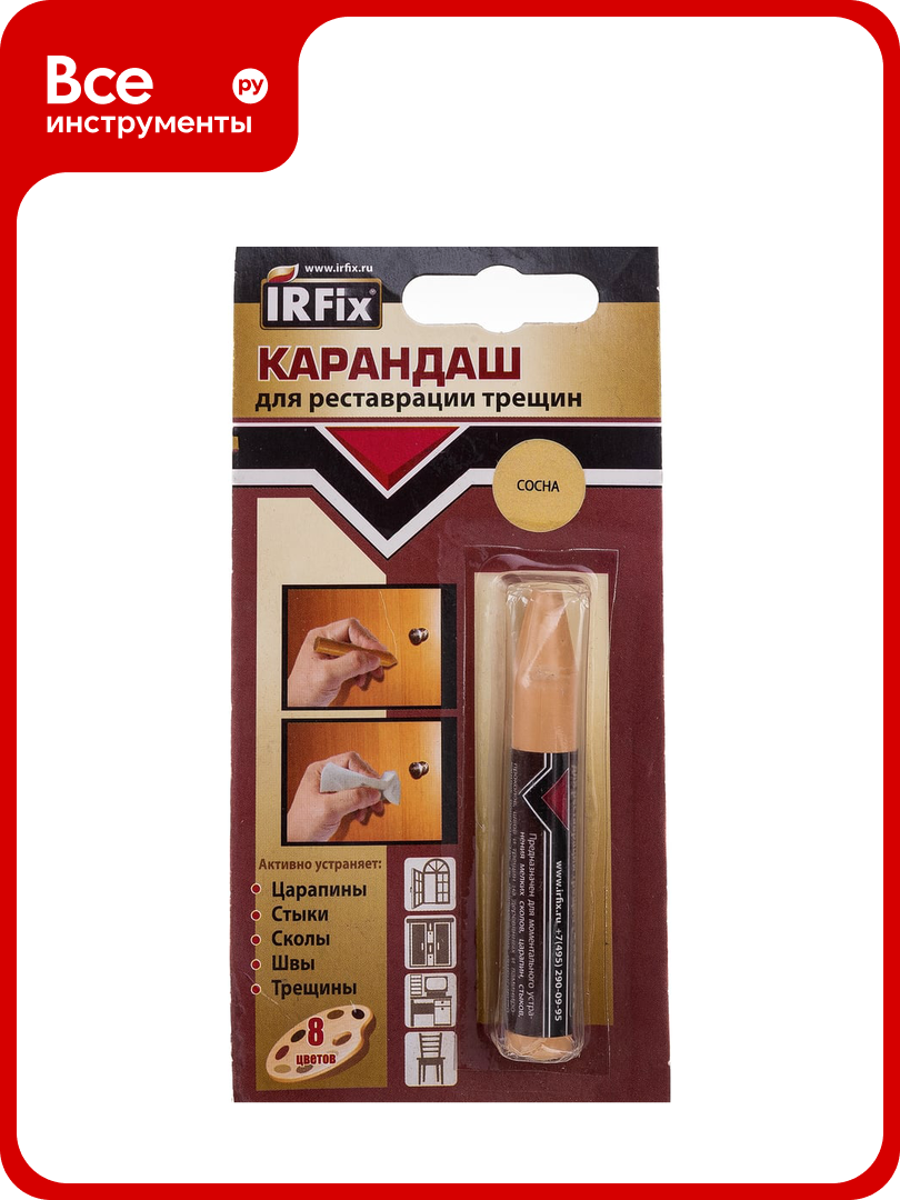 Карандаш для реставрации трещин IRFIX сосна 20110