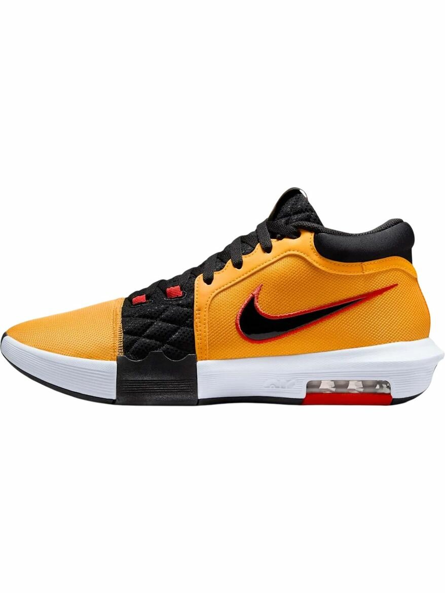 Кроссовки NIKE LeBron Witness VIII, полнота F (EU)/ на среднюю стопу, размер 10.5 US, оранжевый
