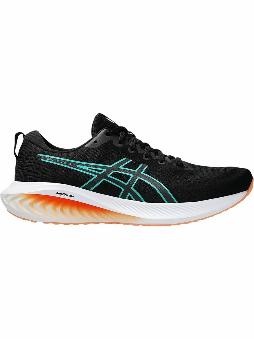 Кроссовки ASICS GEL-EXCITE 10, полнота F, размер 9 US, черный, бирюзовый
