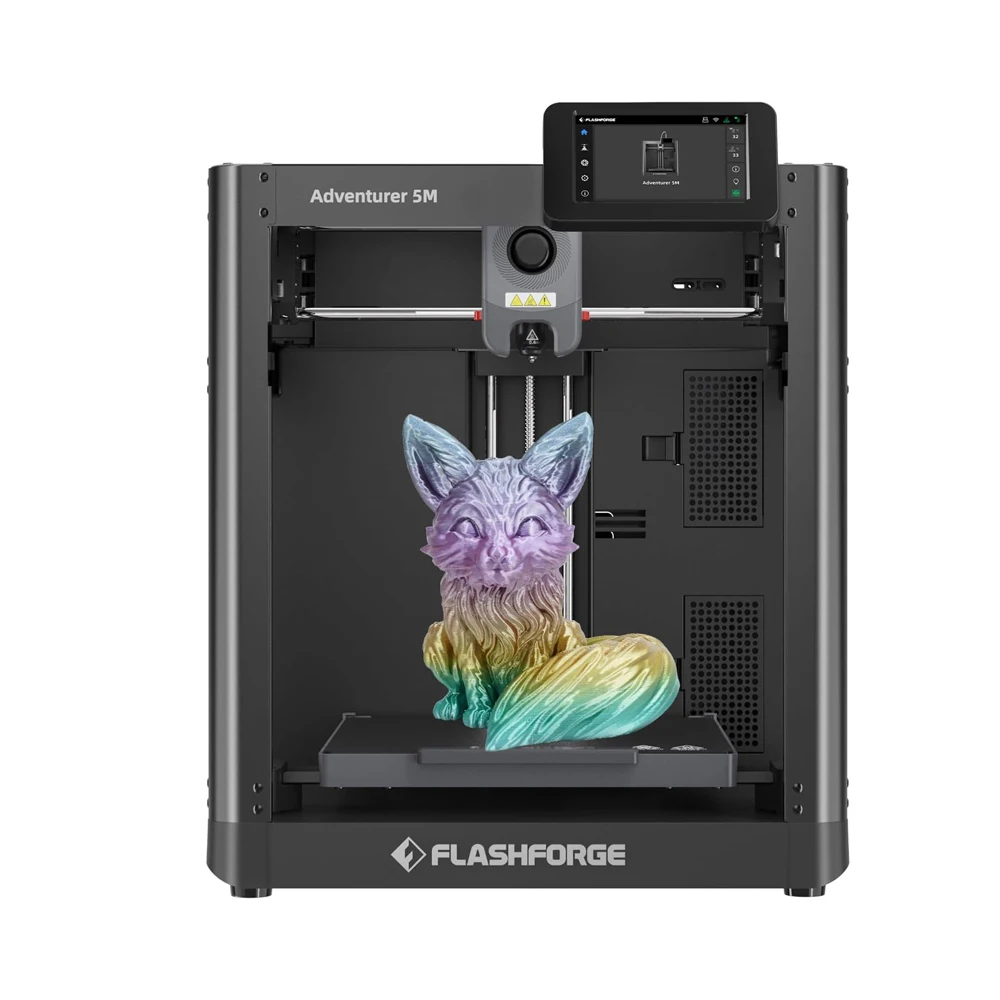Принтер 3D FlashForge "Adventurer" 5M, скорость 600 мм/с, регулировка скорости, черный