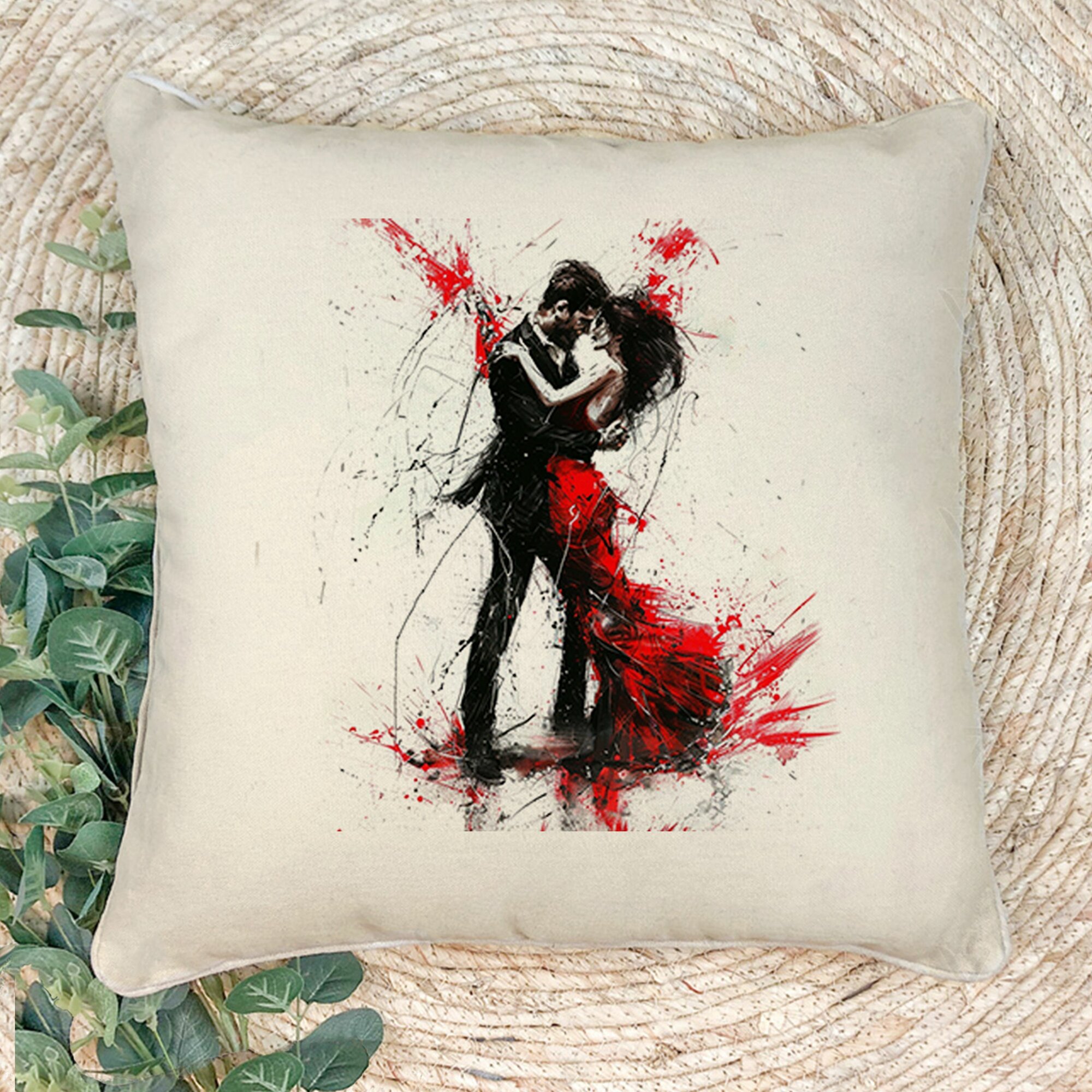 Наволочка для декоративной подушки Gerasim "Танго", 41*41 см, эко-ткань хлопок/полиэфир