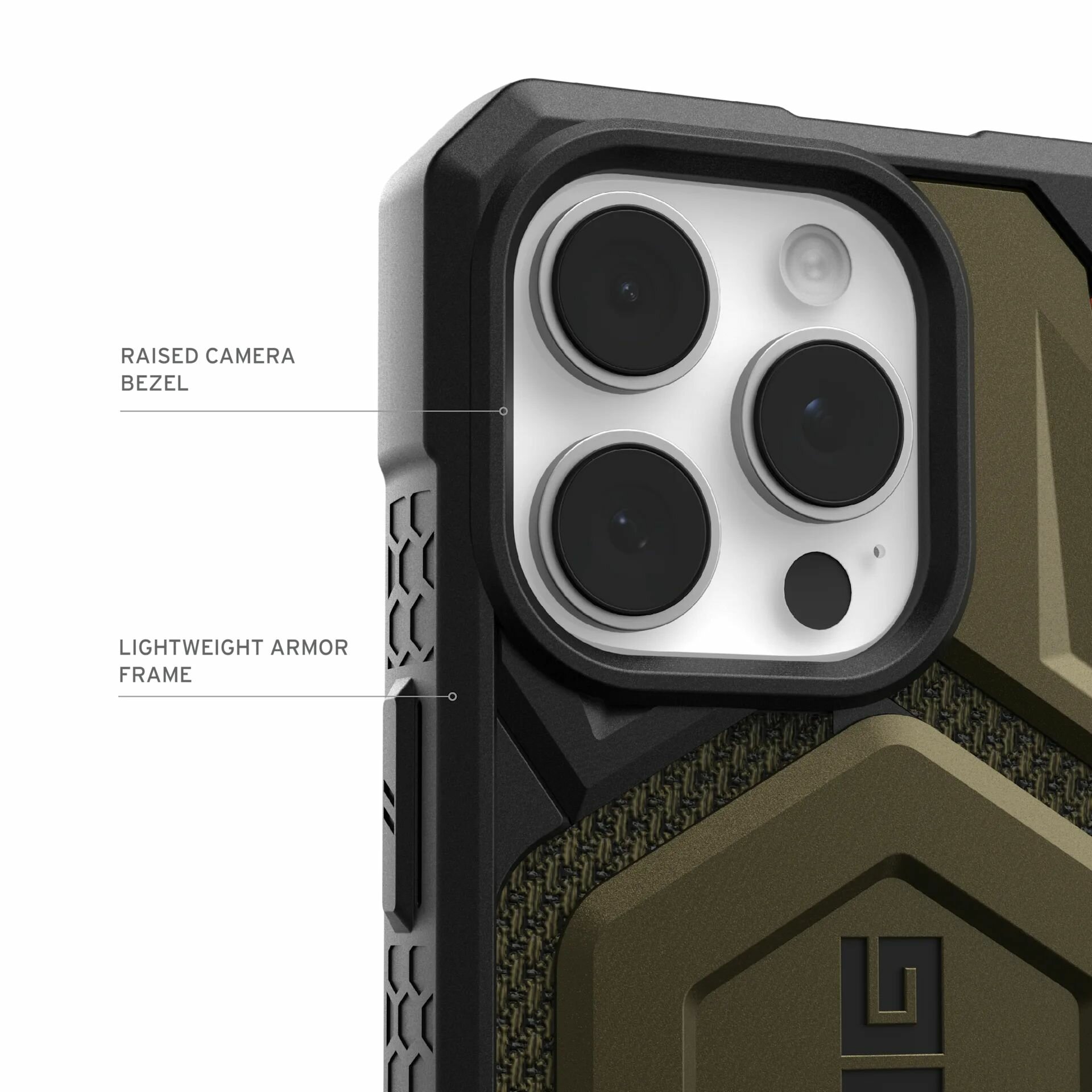 Противоударный чехол UAG для IPhone 16 Pro Max с технологией MagSafe, Хаки — фото 1