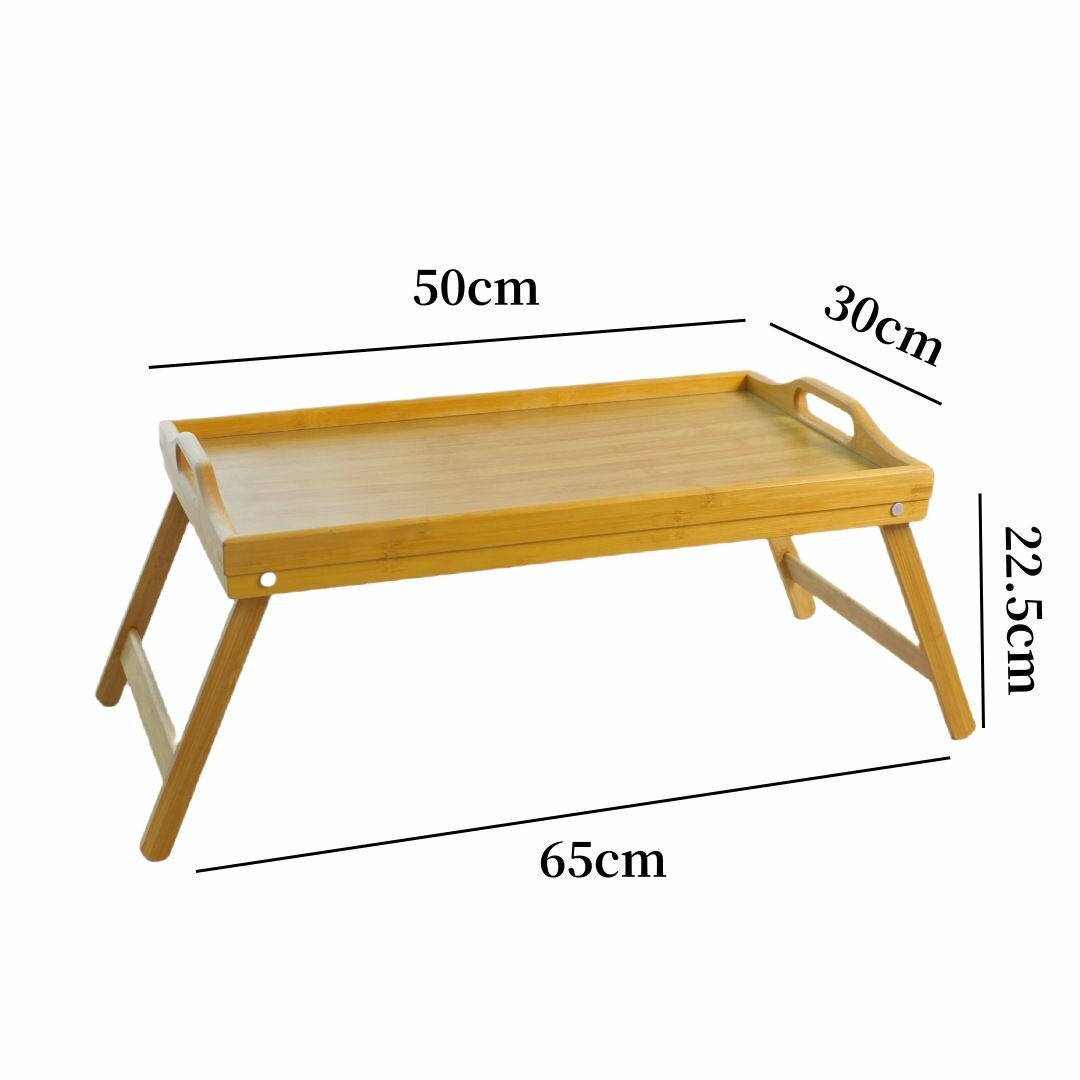 Бамбуковый складной столик, практичный и текстурированный