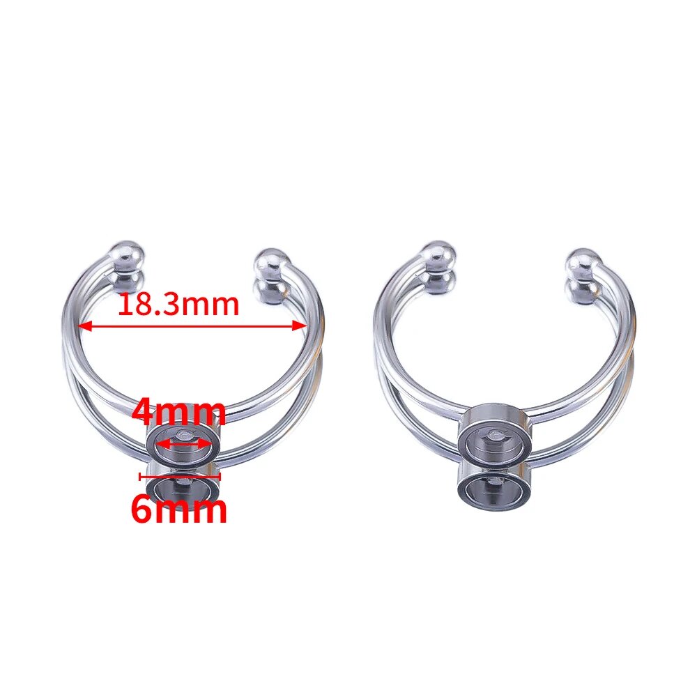 10 шт. регулируемые кольца из нержавеющей стали MINGXUAN 4 мм 8 мм 12 мм Steel inner 4mm 10pcs