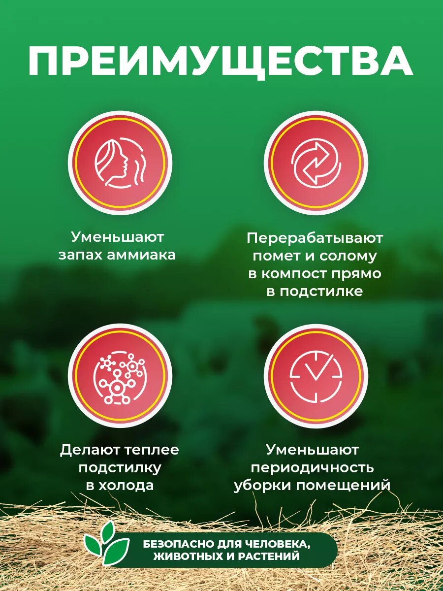 Бактерии для подстилки животных 2 кг Универсальные Доктор Робик — фото 1