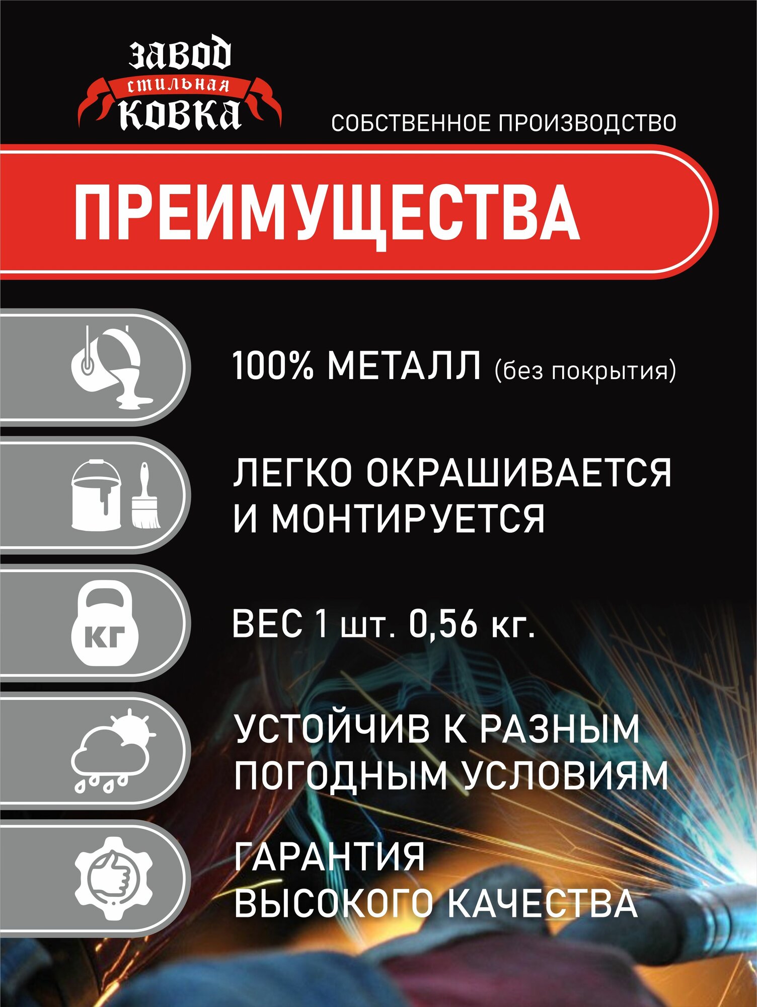 Труба профильная 20*20*1,5 кованая 1000 мм 4 шт ручная работа — фото 1