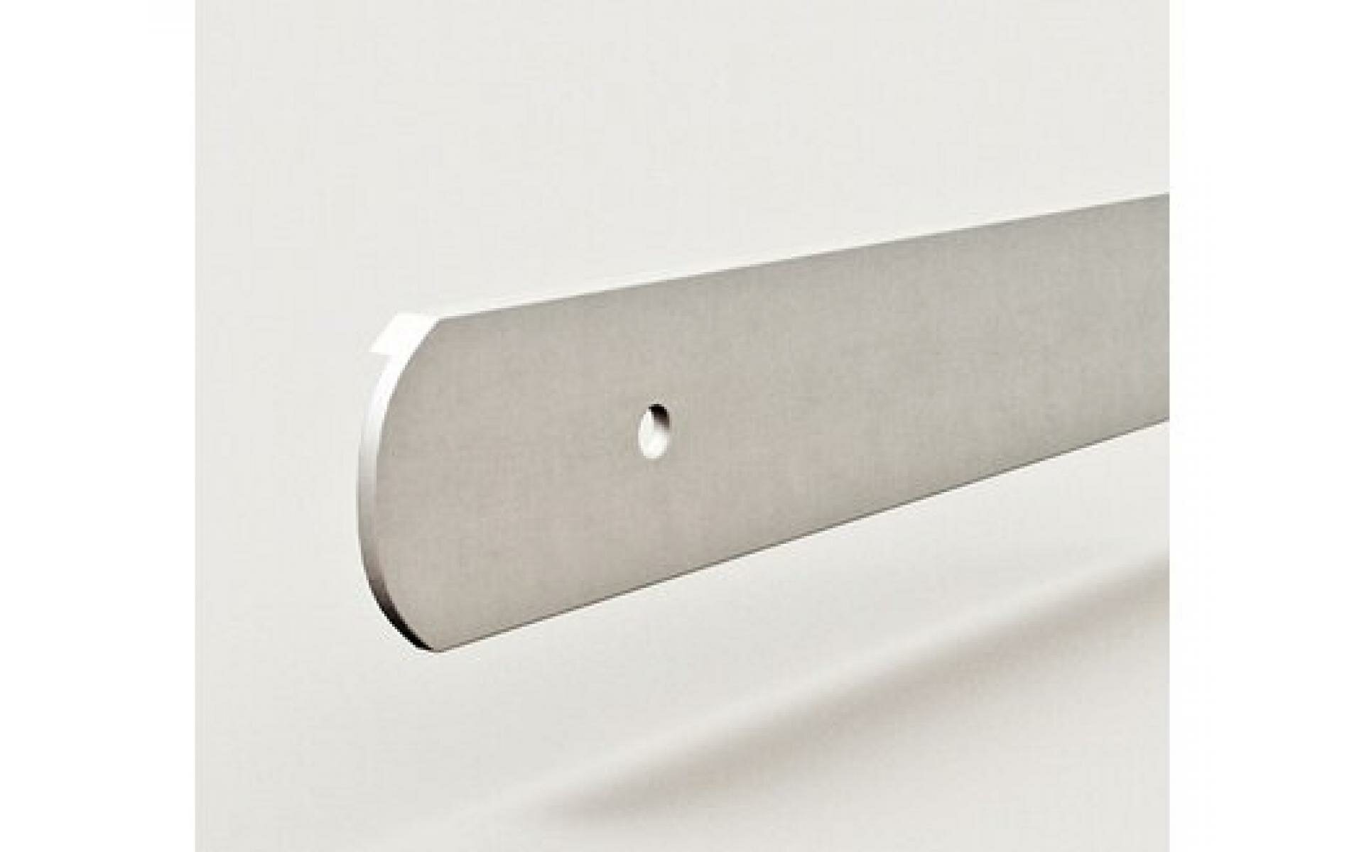 Торцевая планка для ширины 60 СМ для столешницы дсп толщиной 16 мм из алюминия 1 штука универсальная (левая/правая)