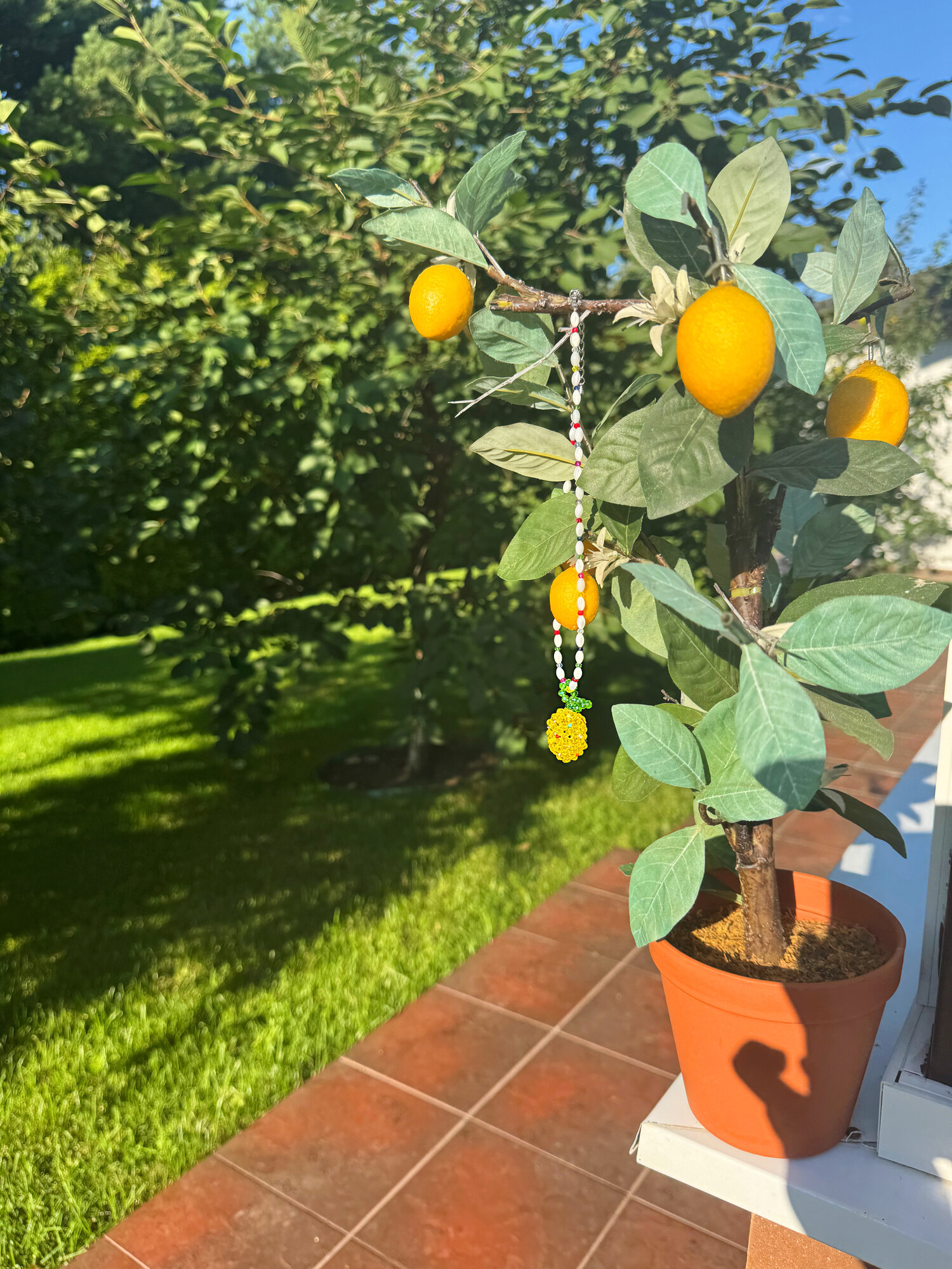 Колье ALLUMER, кристалл, длина 50 см, Желтый — фото 1