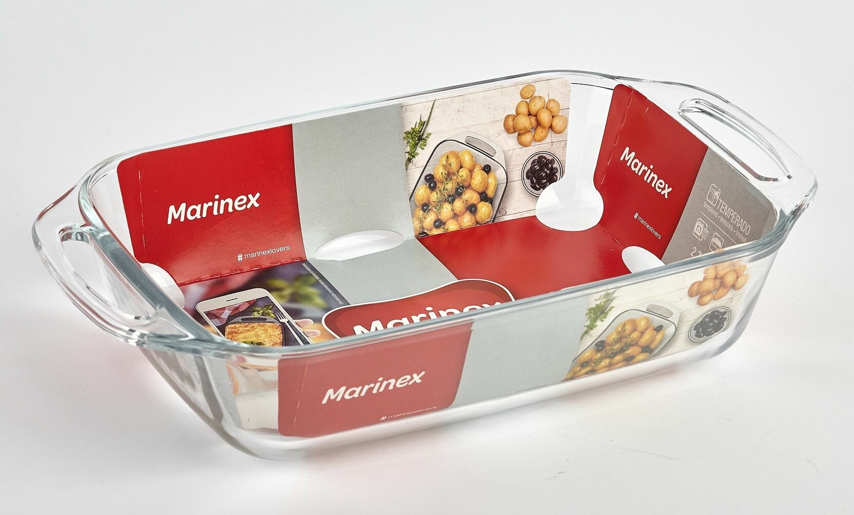 Форма жаропрочного стекло 348 x198 x7 см объём 27 л.