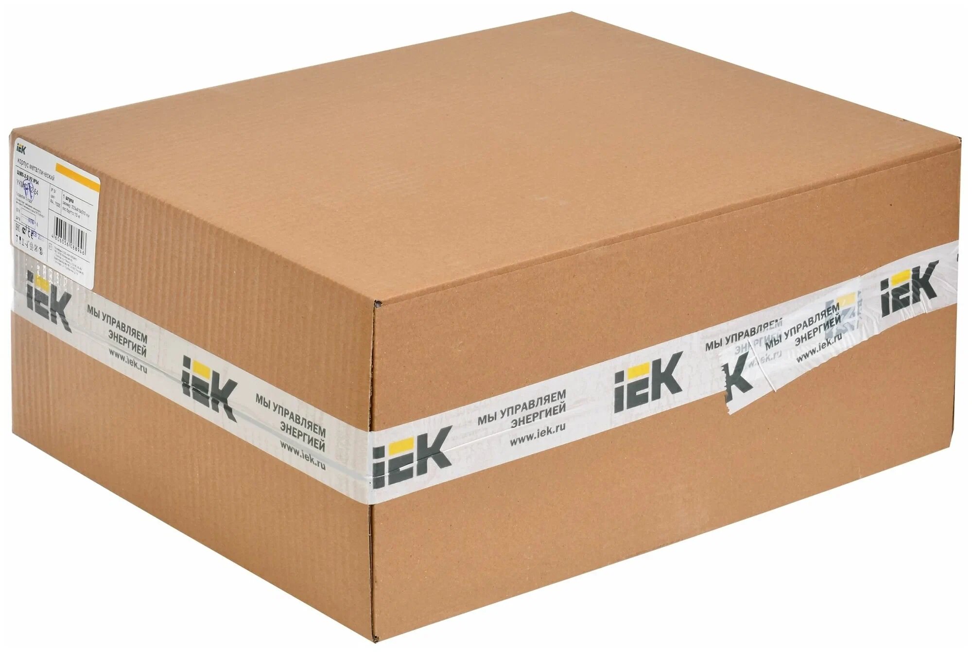 Корпус металлический IEK ЩМП-2-0 (500х400х220), У2, IP54, навесной, серый, замок с ключом — фото 1