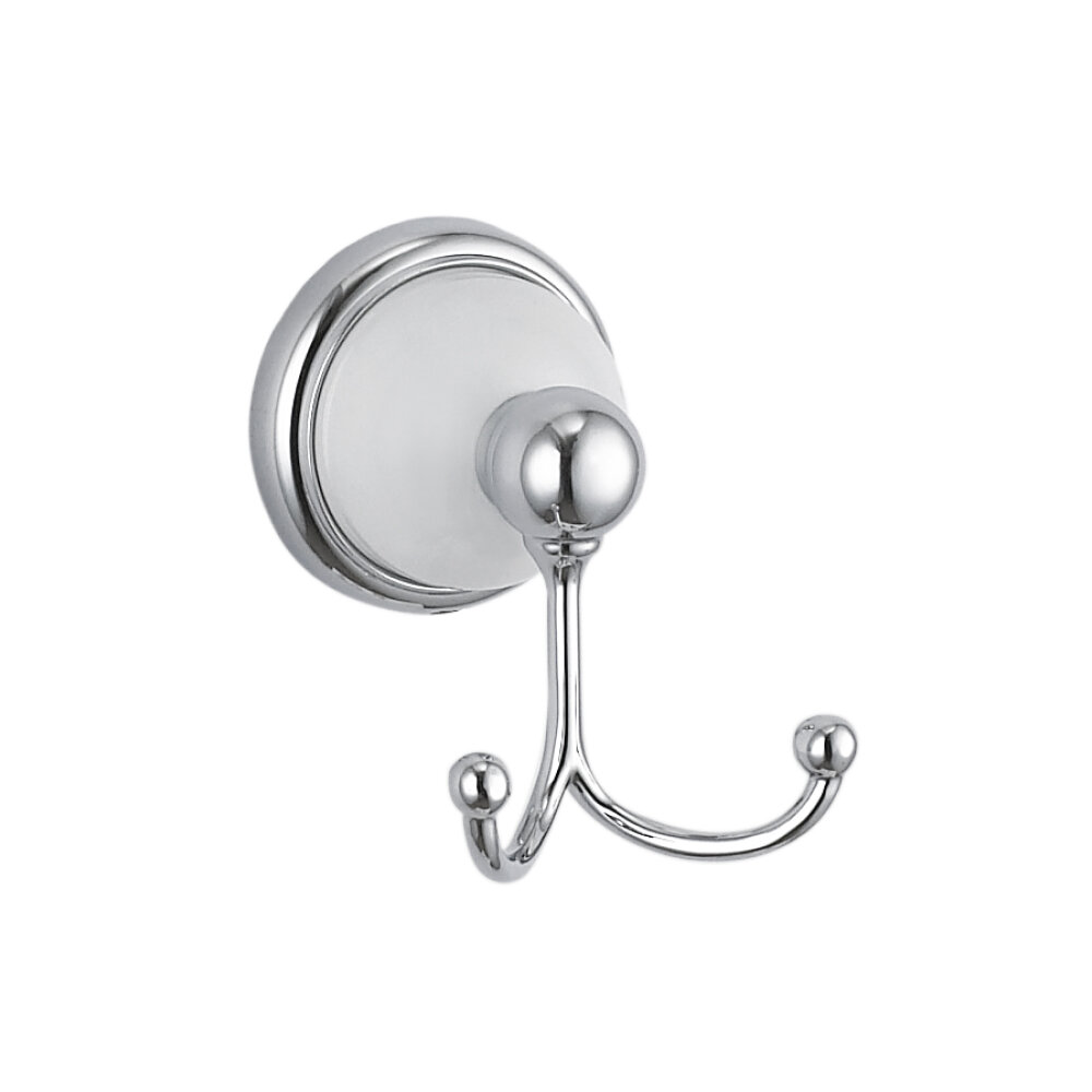 Крючок Lemer Loire стальной двухрожковый цвет хром