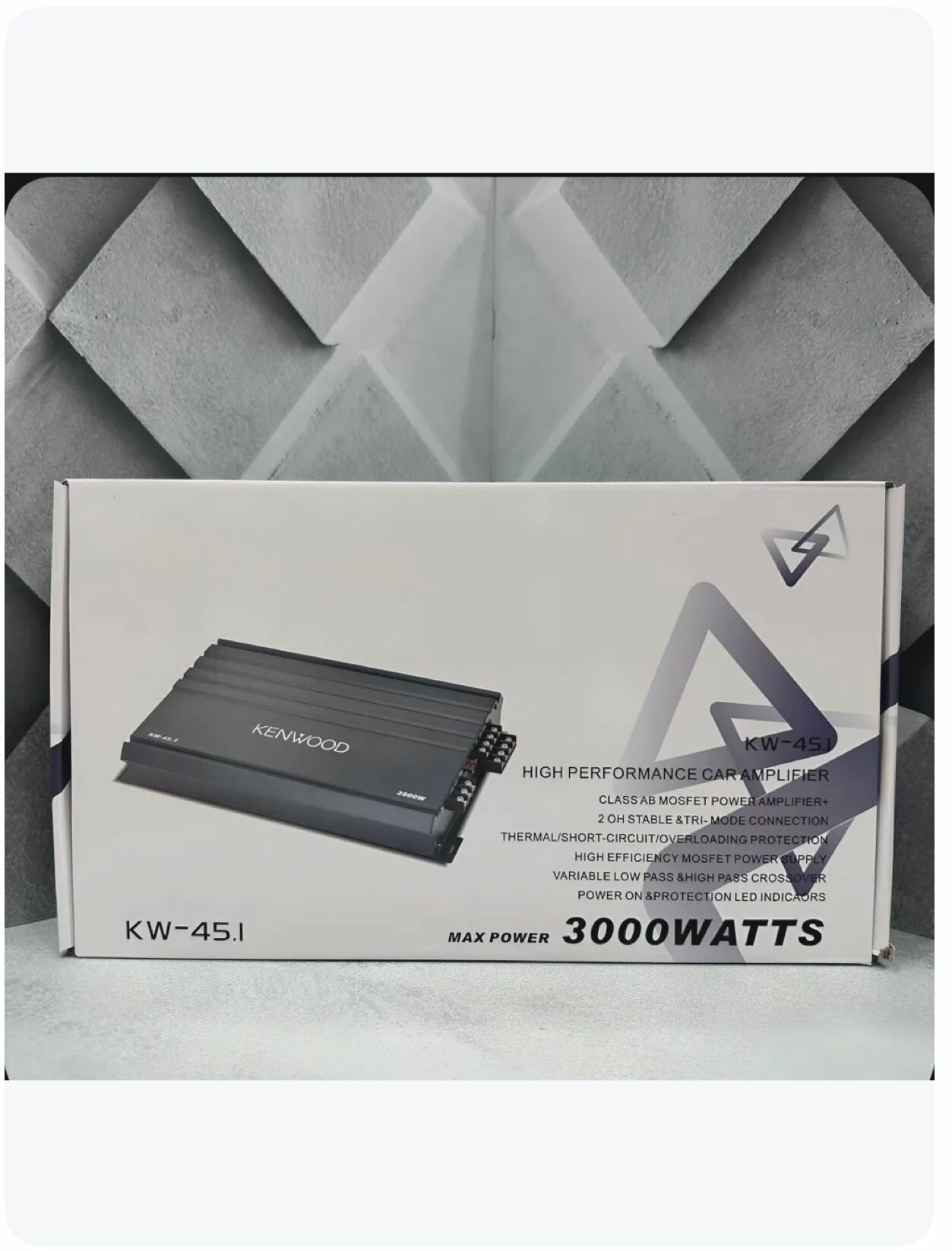 Усилитель автомобильный KW-45.1, 4 канала, 3000ВТ