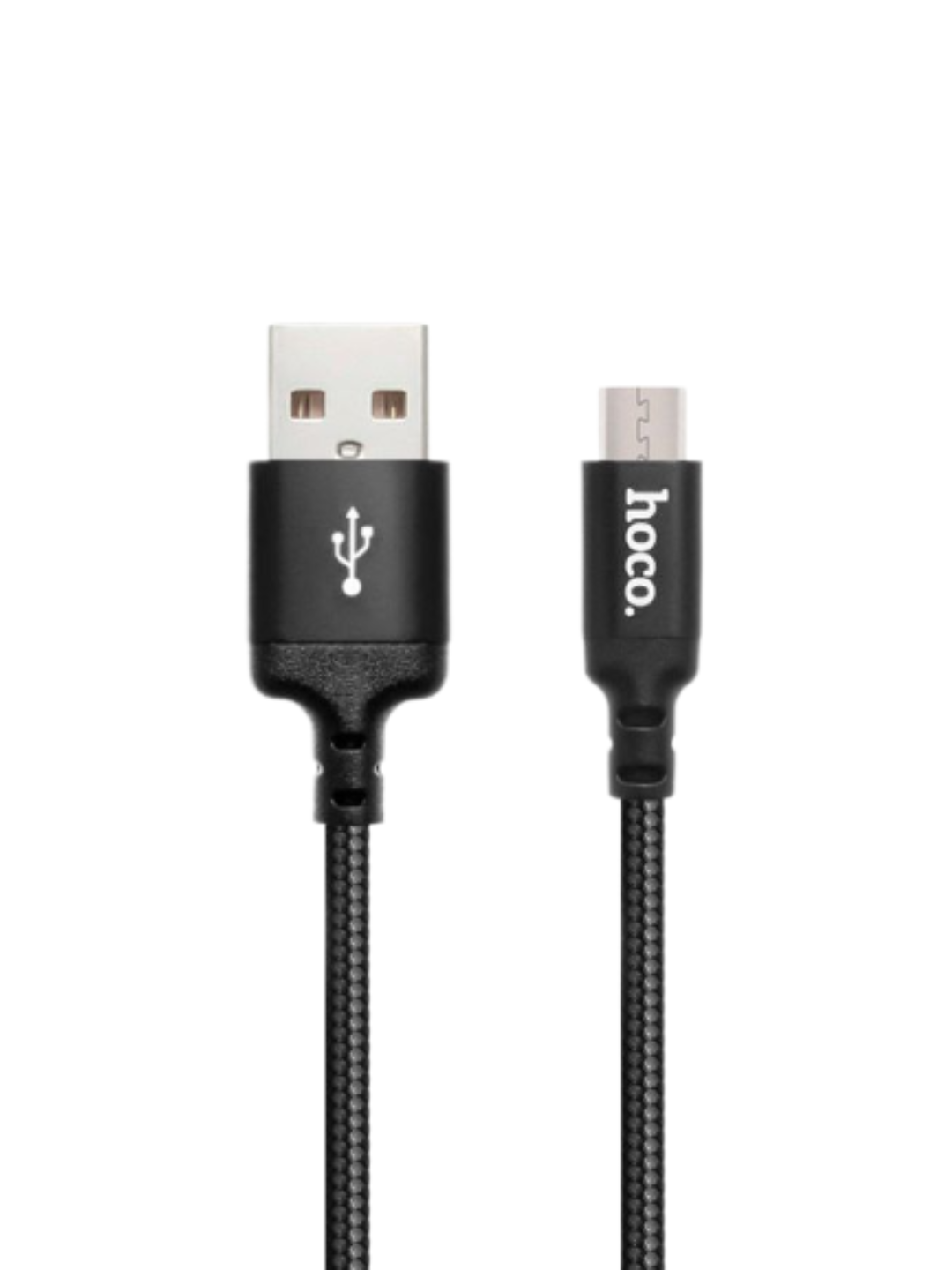 Кабель USB Type-C Х14 hoco, 2м, чёрный, для зарядки, алюминиевый проводник — фото 1