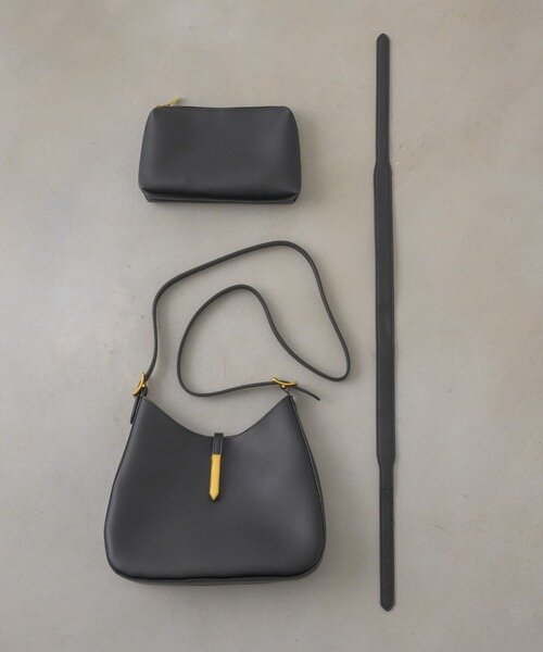 Сумка багет , фактура гладкая, серая — фото 1