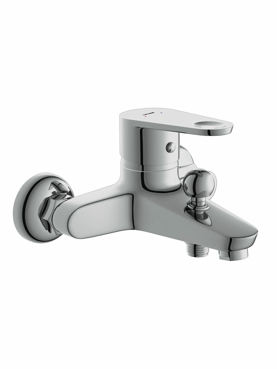 Cersanit Комплект CARI 2 в 1 смеситель для ванны CARI душевой гарнитур CARI — фото 1