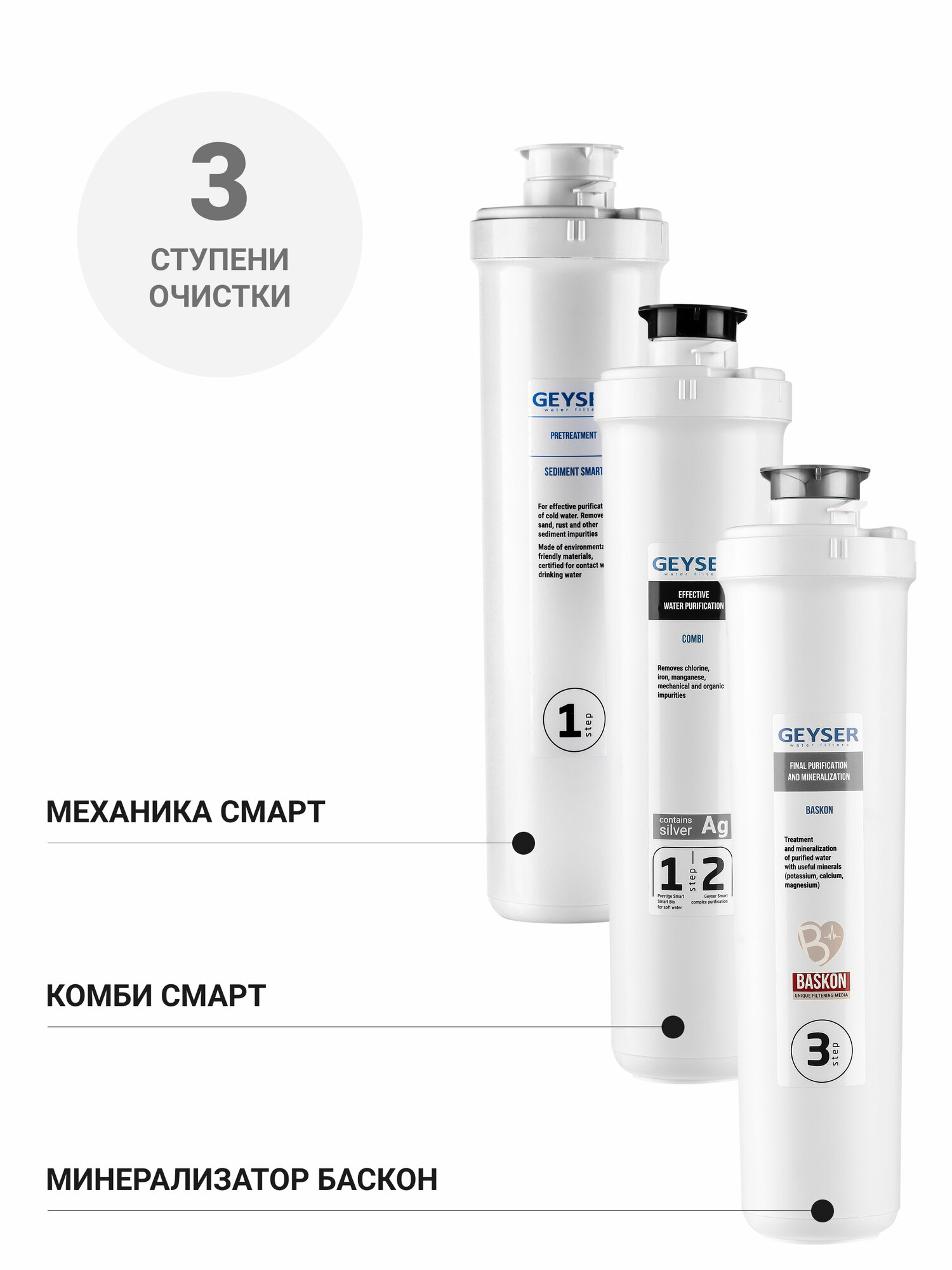 фильтр стационарный ГЕЙЗЕР Оптима-М для мягкой воды - фото №6