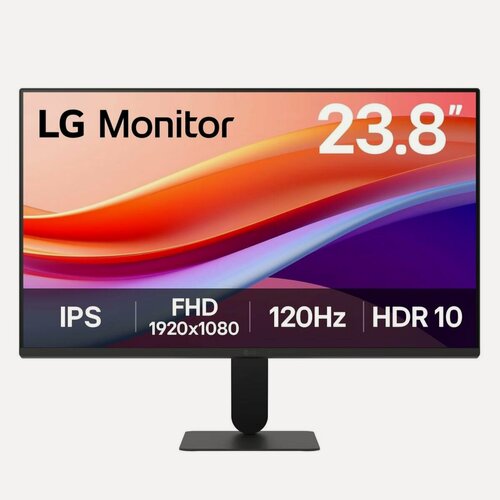 Изображение товара Монитор 23.8" LG 24U411A-B Black (IPS, 1920x1080, D-Sub+HDMI, 5 ms, 178 /178 , 250 cd/m, 1000:1, 120Hz)