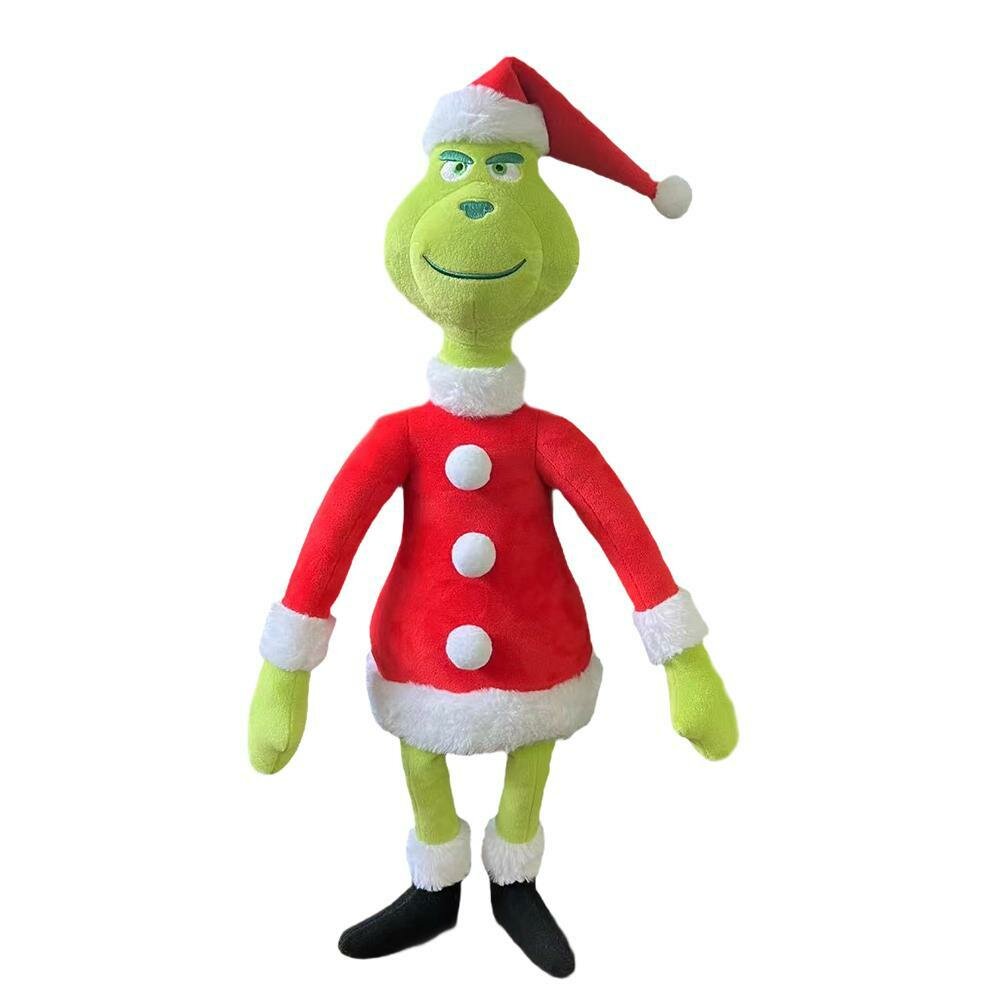 Рождественская кукла Гринч украденные подарки для мальчиков и девочек игрушка на Хэллоуин и Рождество размер 32 см.