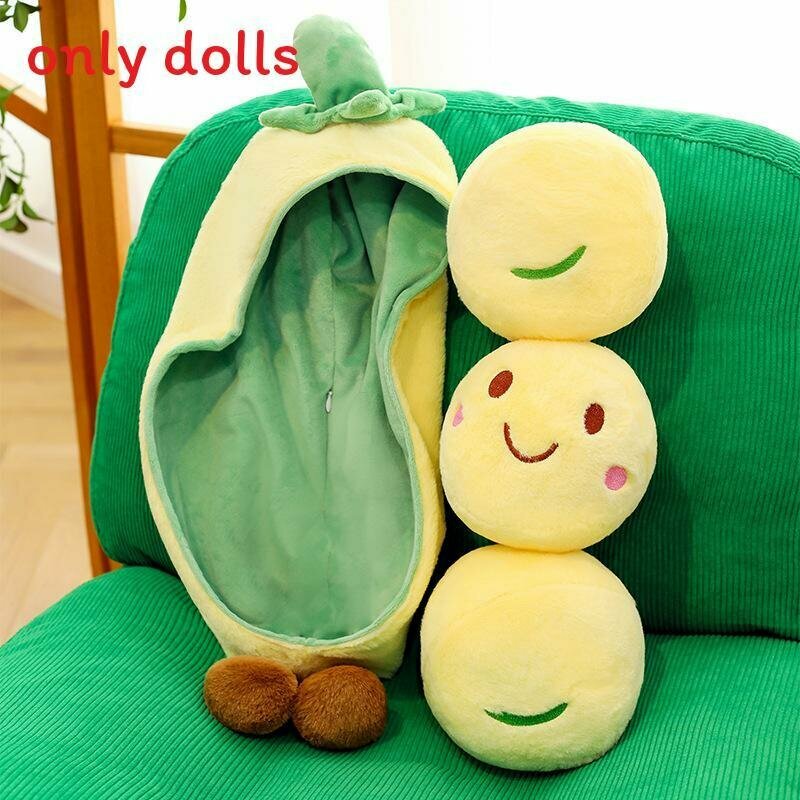 Мягкая игрушка горошек с коротким ворсом хлопок для детей подушка для сна и коллекция кукол 30см