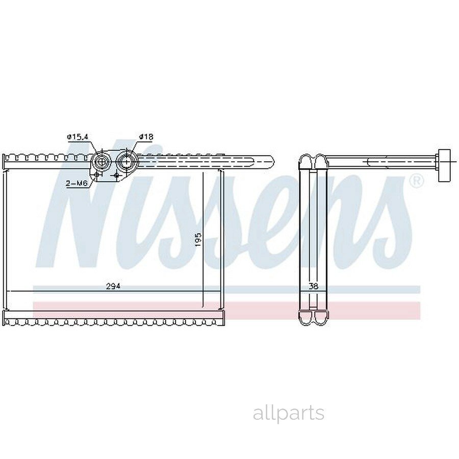 NISSENS 92324 Радиатор кондиционера