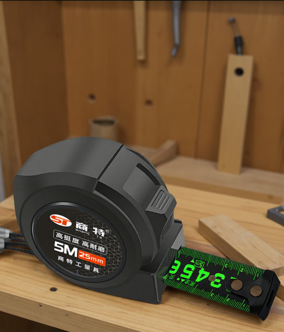 Рулетка измерительная с высококонтрастной лентой в ударопрочном корпусе 5 м 25 мм