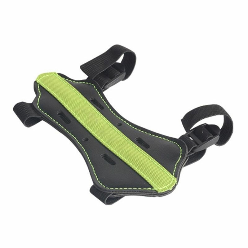 Детский лук и стрелы с перфорированной накладкой на руку-зеленый