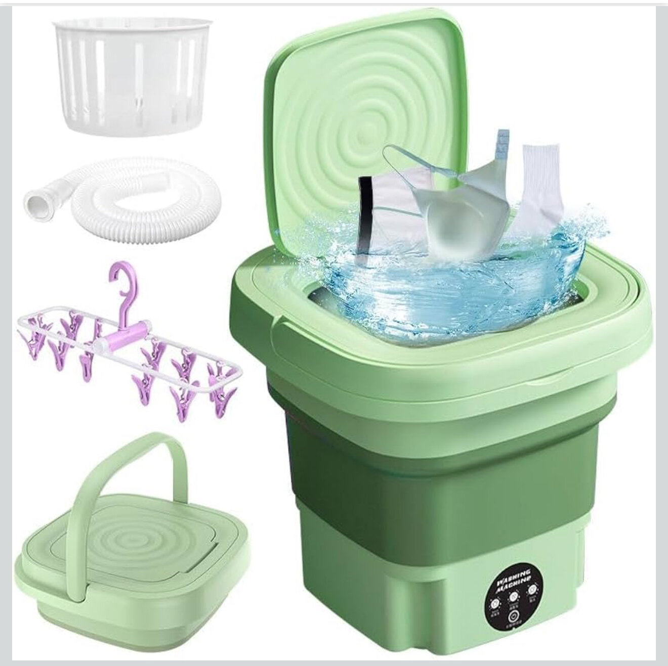 Портативная стиральная машина Savdo, ультразвуковая, складная, для дома и путешествий