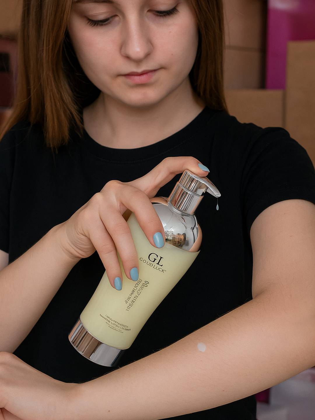 GL GOOD LUCK Brilliant Парфюмированный и феромонный сексуальный лосьон для тела Подарите своей коже очарование и элег