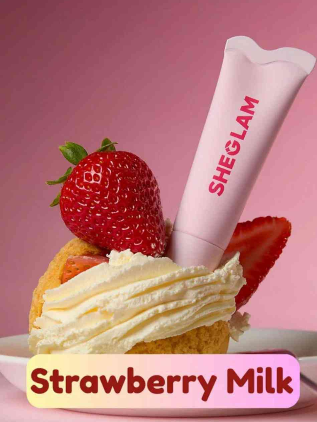 Увлажняющий блеск для губ Sheglam Crystal Glaze со вкусом клубники.