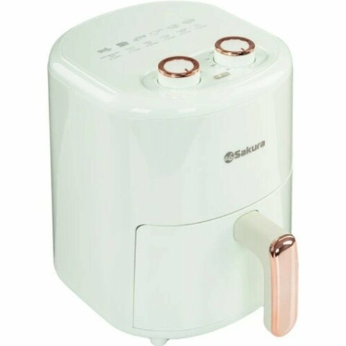 Аэрогриль мультипечь Sakura SA-7677W 1200 Вт белый чаша с антипригарным покрытием 4 л 5836₽