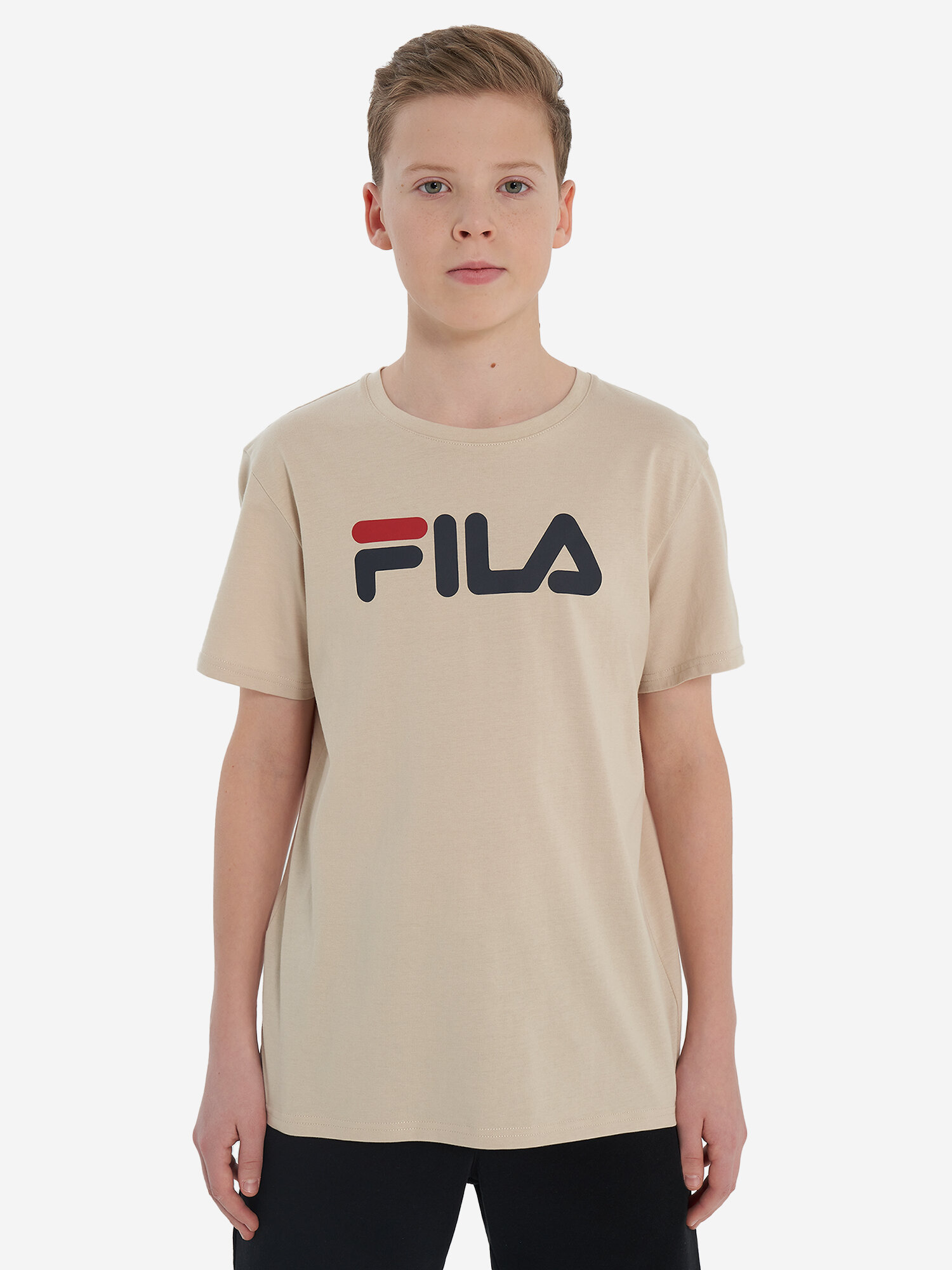 Футболка Fila, размер 134-140, светло-бежевый — фото 1