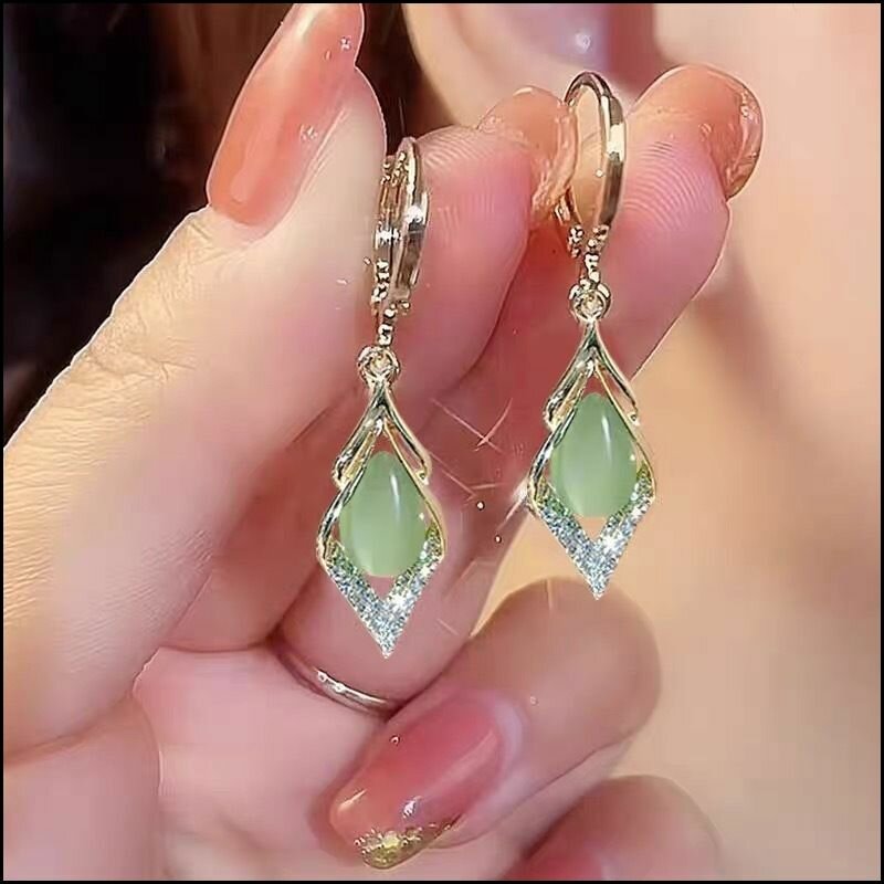 Серьги, искусственный камень
