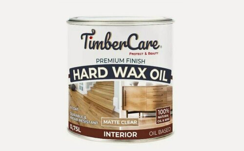 Изображение товара Защитное масло TimberCare Hard Wax Oil с твердым воском матовое прозрачное 0.75 л