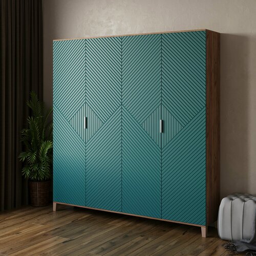 Изображение товара Шкаф для одежды Марвин - 5 шкаф распашной зеленый 200х210х40 см